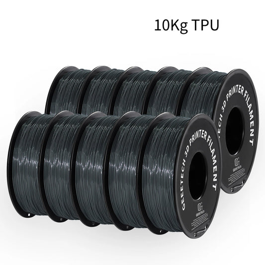 10Kg TPU 3D Printer Filament material 1kg 2.2LBS/Spool 1.75mm Plastic Vacuum Packaging Non-Toxic Shore Hardness 95A