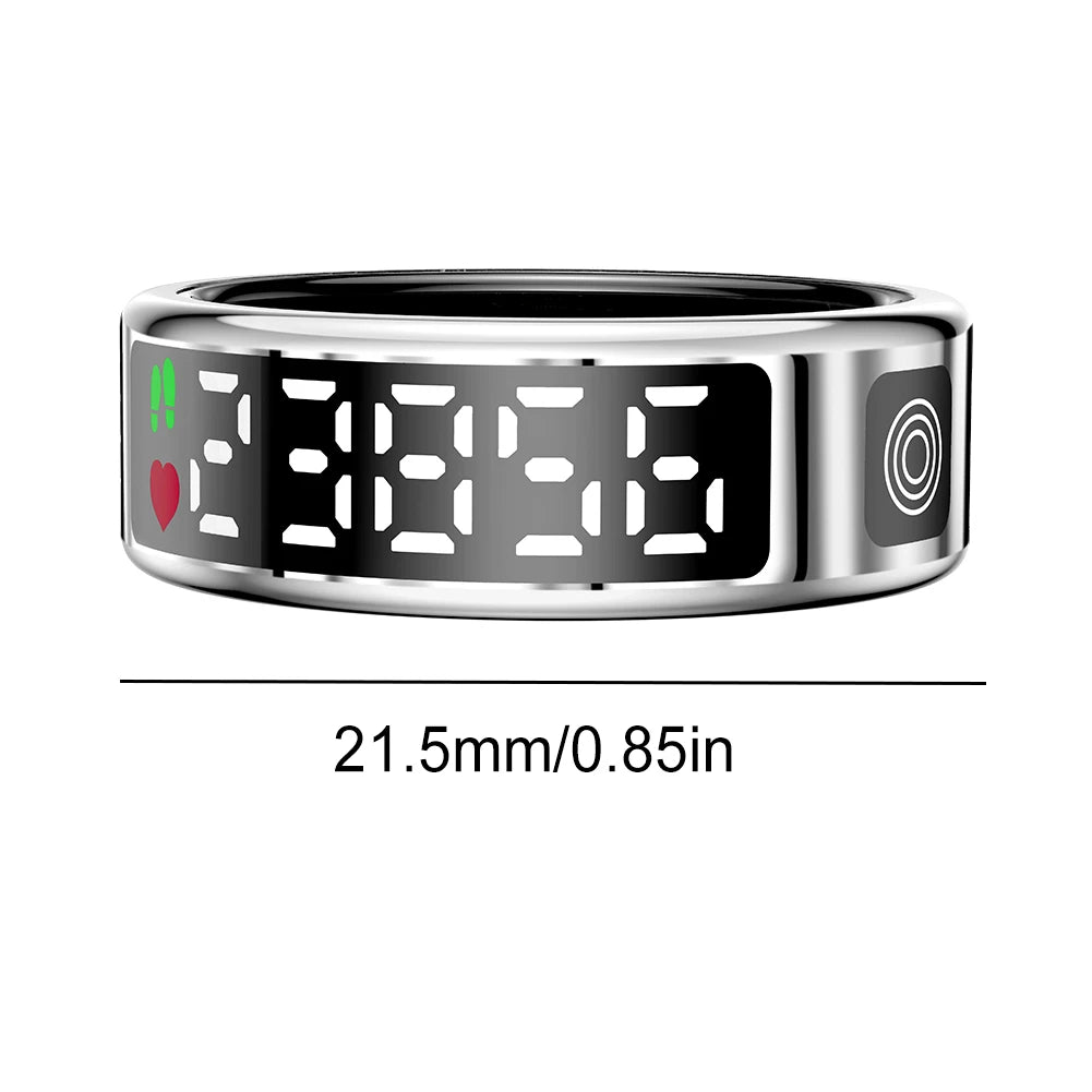 New RS08 Smart Ring 5ATM Waterproof Health Monitor Heart Rate Blood Oxygen Sleep Monitoring Sleep Ring for Men Women for Xiaomi