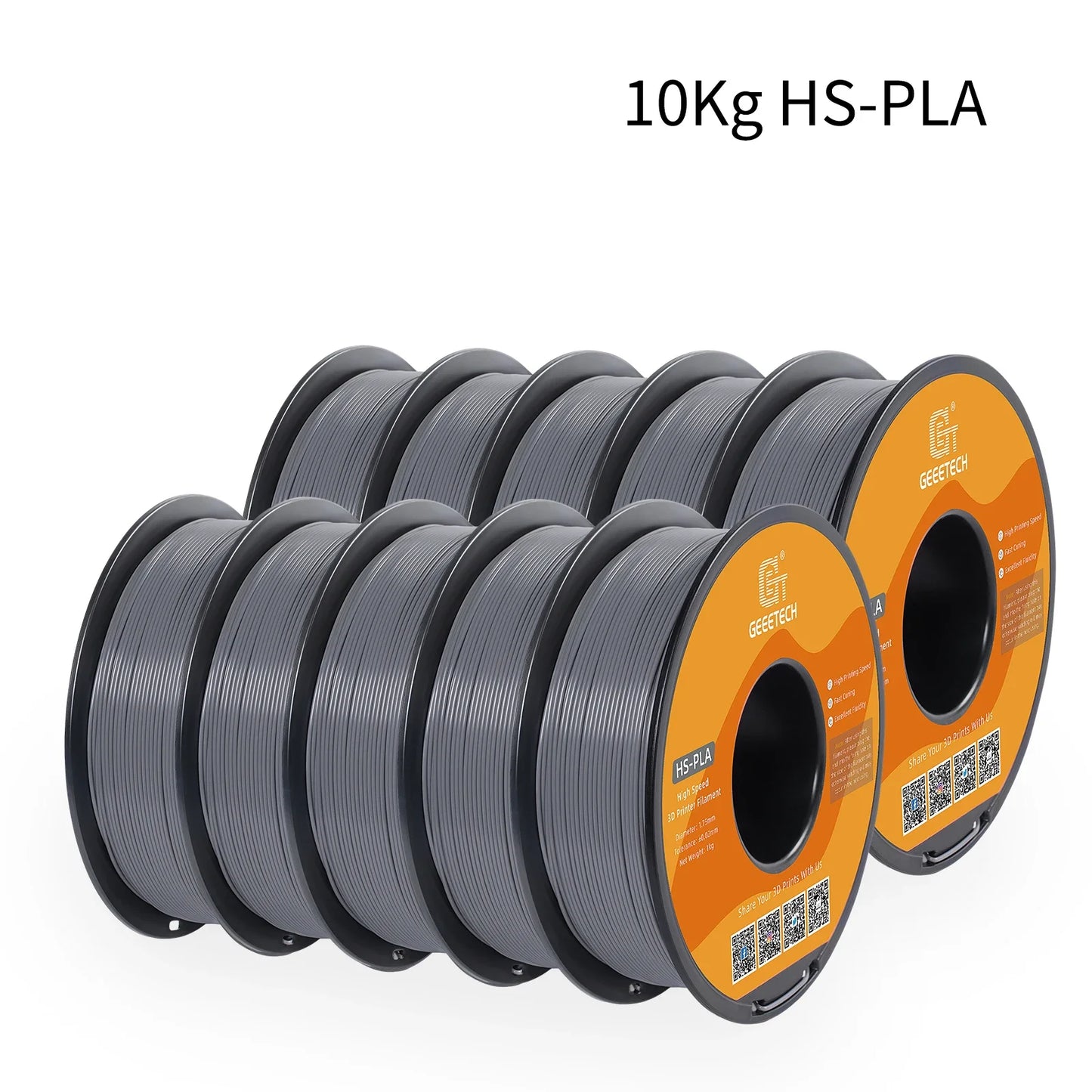 10Kg High Speed PLA 3d printer Filament 1kg 1.75mm, faster curing & printing speed, higher printing quality