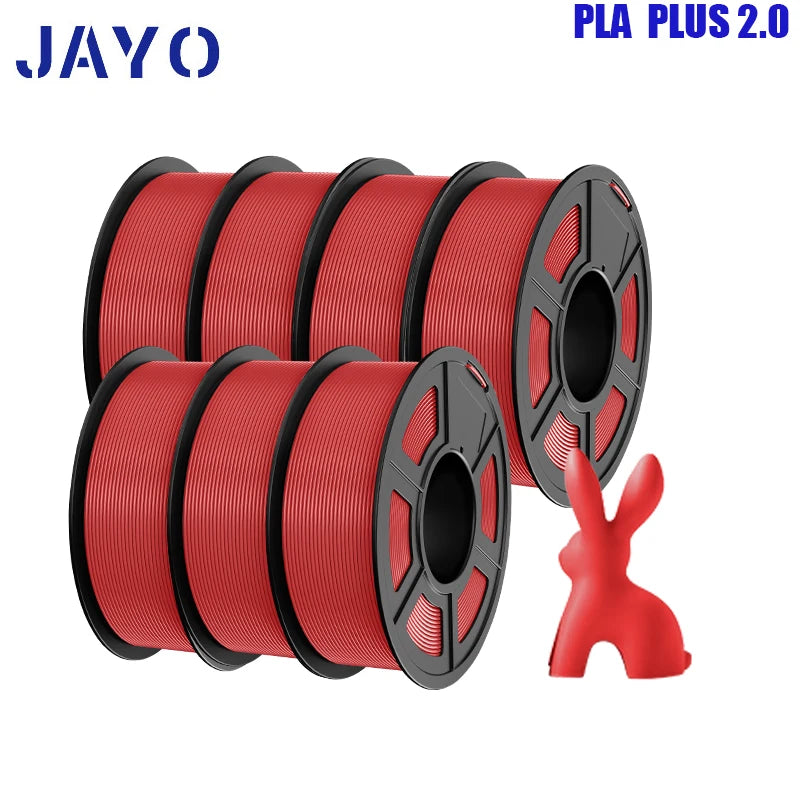 pla plus 2.0 3d printer filaments, 7rolls 1.75mm multi-color 3D printing material for 100% bubble free and FDM 3D printer