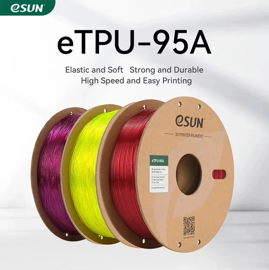 Flexible TPU Filament 1.75mm,TPU 95A 3D Printer Filament 1KG 2.2 LBS Spool 3D Printing Material TPU 95A  For 3D Printers