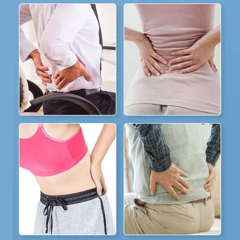 Back Massager, Magnetotherapy, Multi-Level Adjustable Stretcher Waist Neck Fitness Lumbar Cervical Spine Support Pain Relief