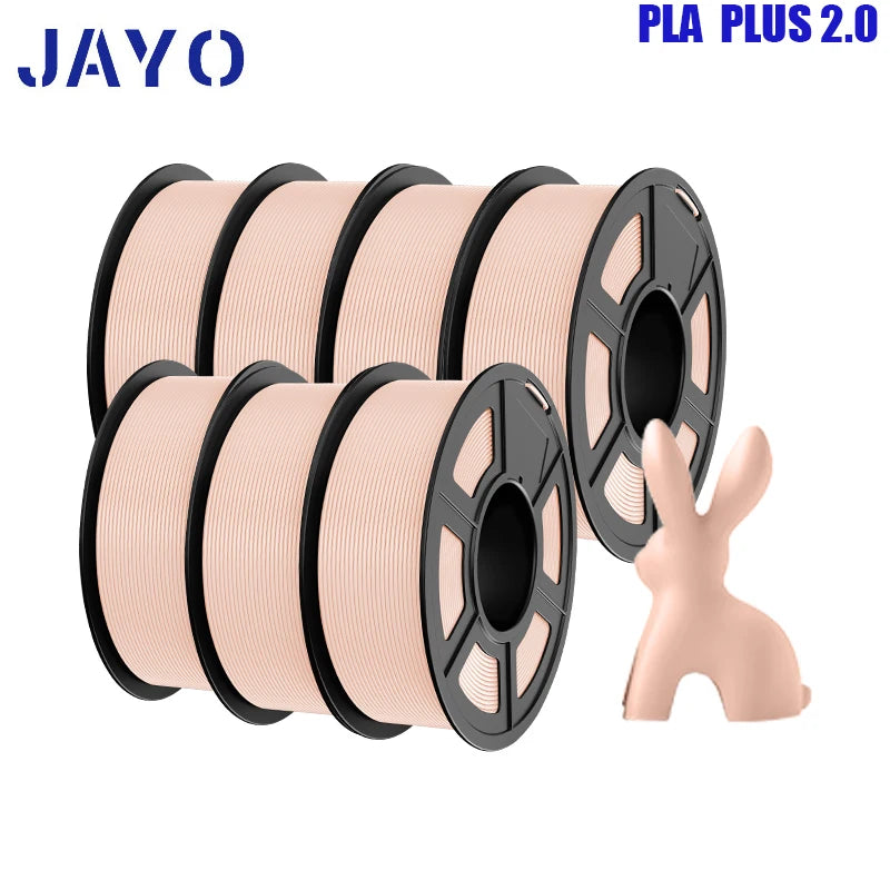 pla plus 2.0 3d printer filaments, 7rolls 1.75mm multi-color 3D printing material for 100% bubble free and FDM 3D printer