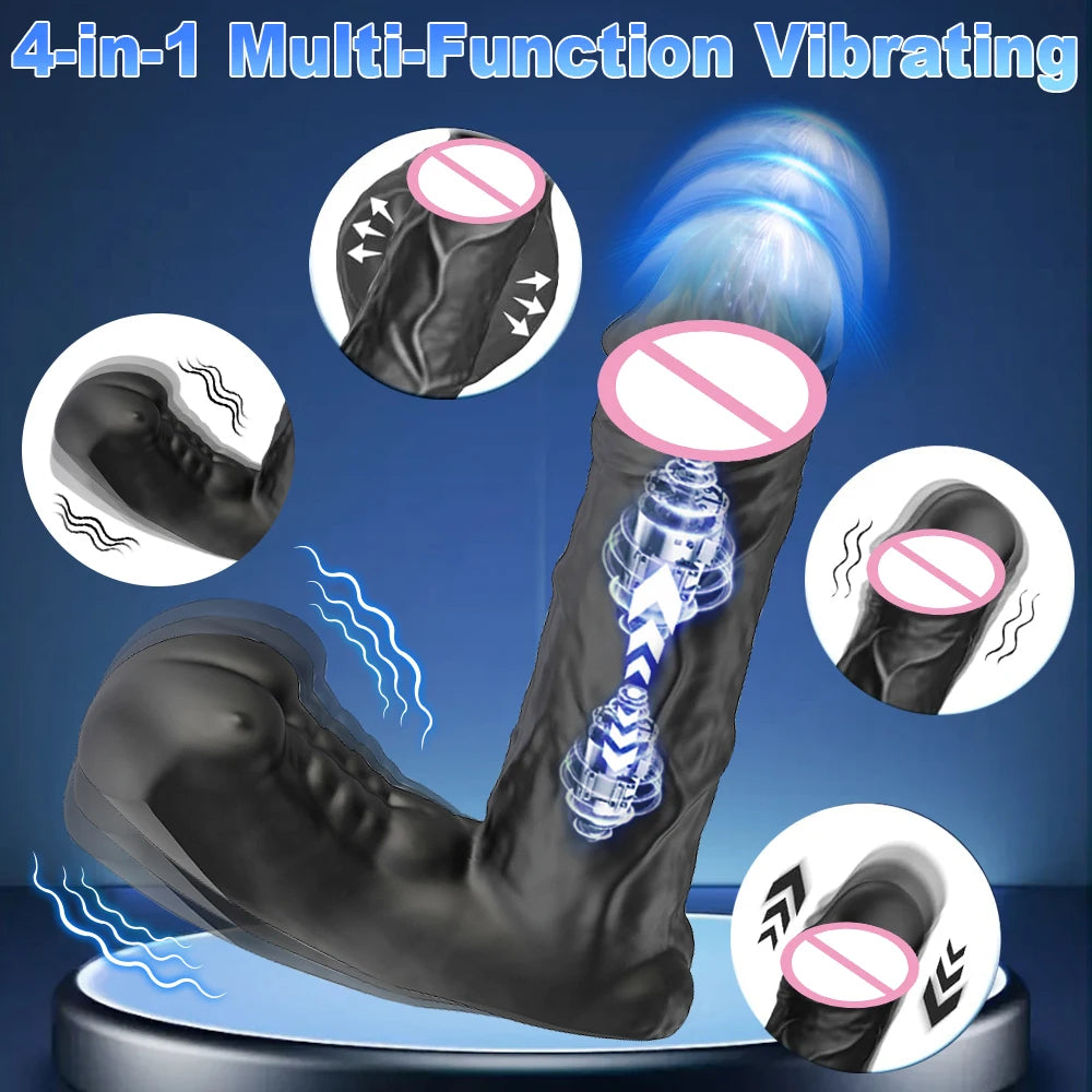 Wireless Remote-Control Simulation, Dildo Vibration, Massager Female Clitoris, G point, Anal Stimulation Adult Sex Toy for Women