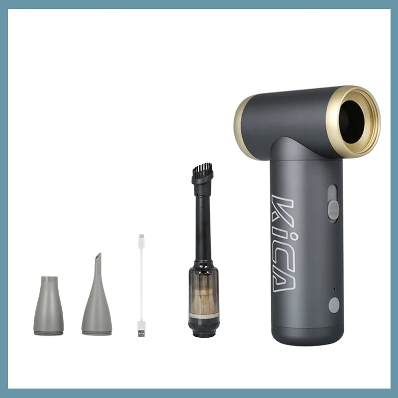 100000RPM Jetfan 2 Air Blower, Portable Turbo Fan, Compressed Air Duster Wireless Computer Keyboard Cleaner for PC Car Camera