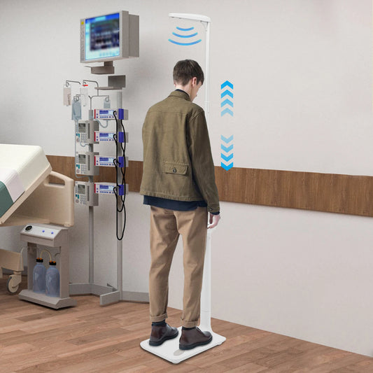 Multifunction Physician Medical Body Weight Scale, Electronic Height, and Weight Scale, Ultrasonic Height Body Fat Analyzer