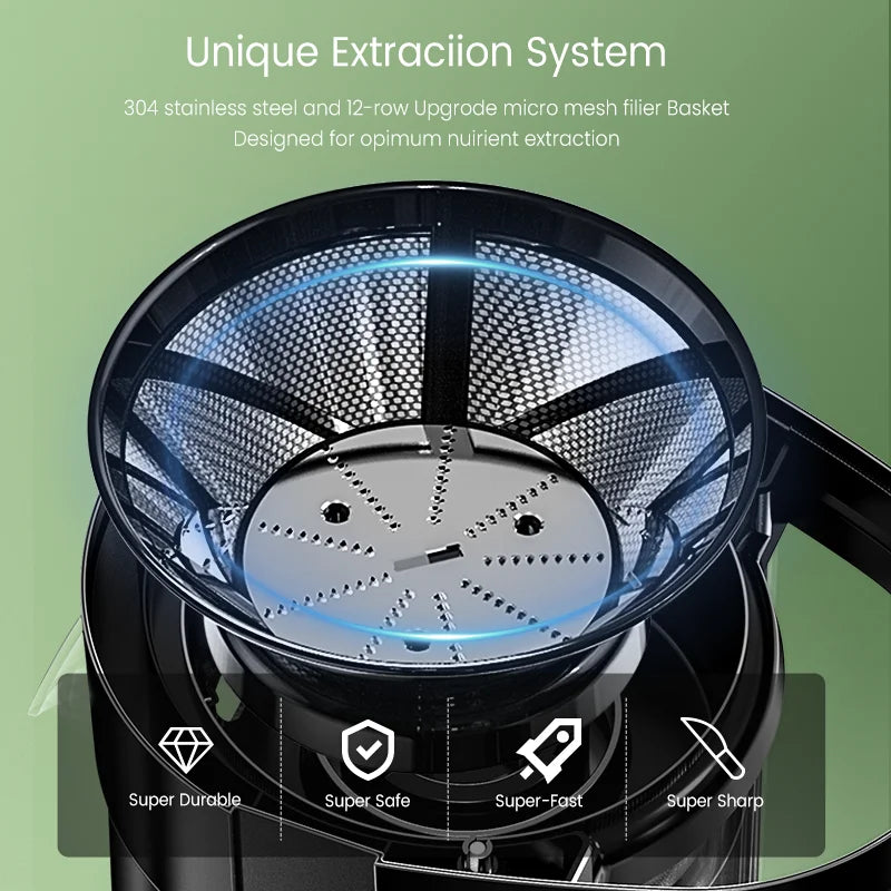 Centrifugal Juicer Machine Compact Automatic Pulp Ejection Electric Citrus Juicer Extractor Machine Fruit Veg Blender