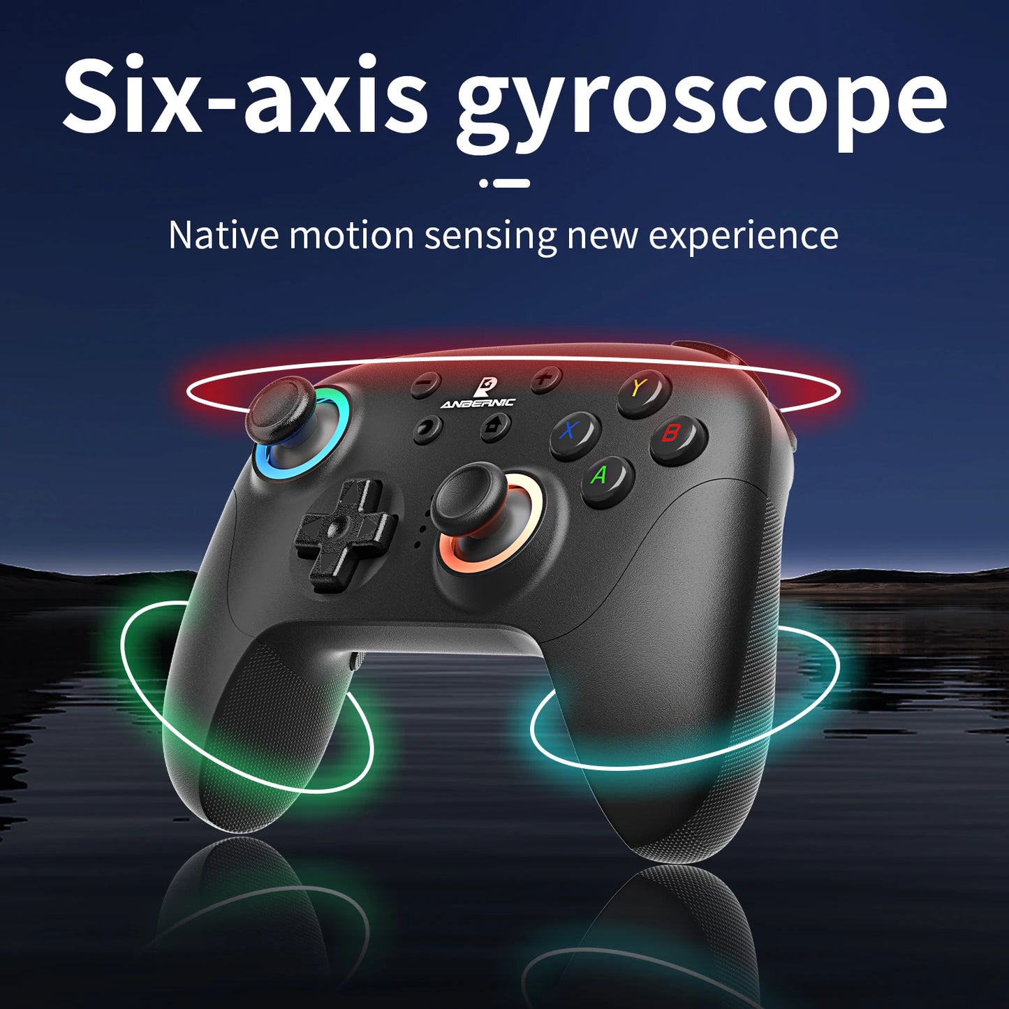 Gamepad Wireless Gaming Controller Hall Trigger Joystick Macro Key RGB Breathing Light For Switch PC Android IOS