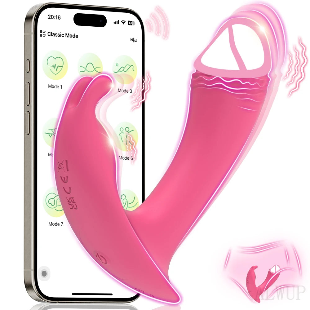 Vagina Vibrator, Clitoris Stimulator, Dildo Vibrator, Sex Toy, Wearable Panties Vibrator, APP Bluetooth Control, Adult Sex Toys Women