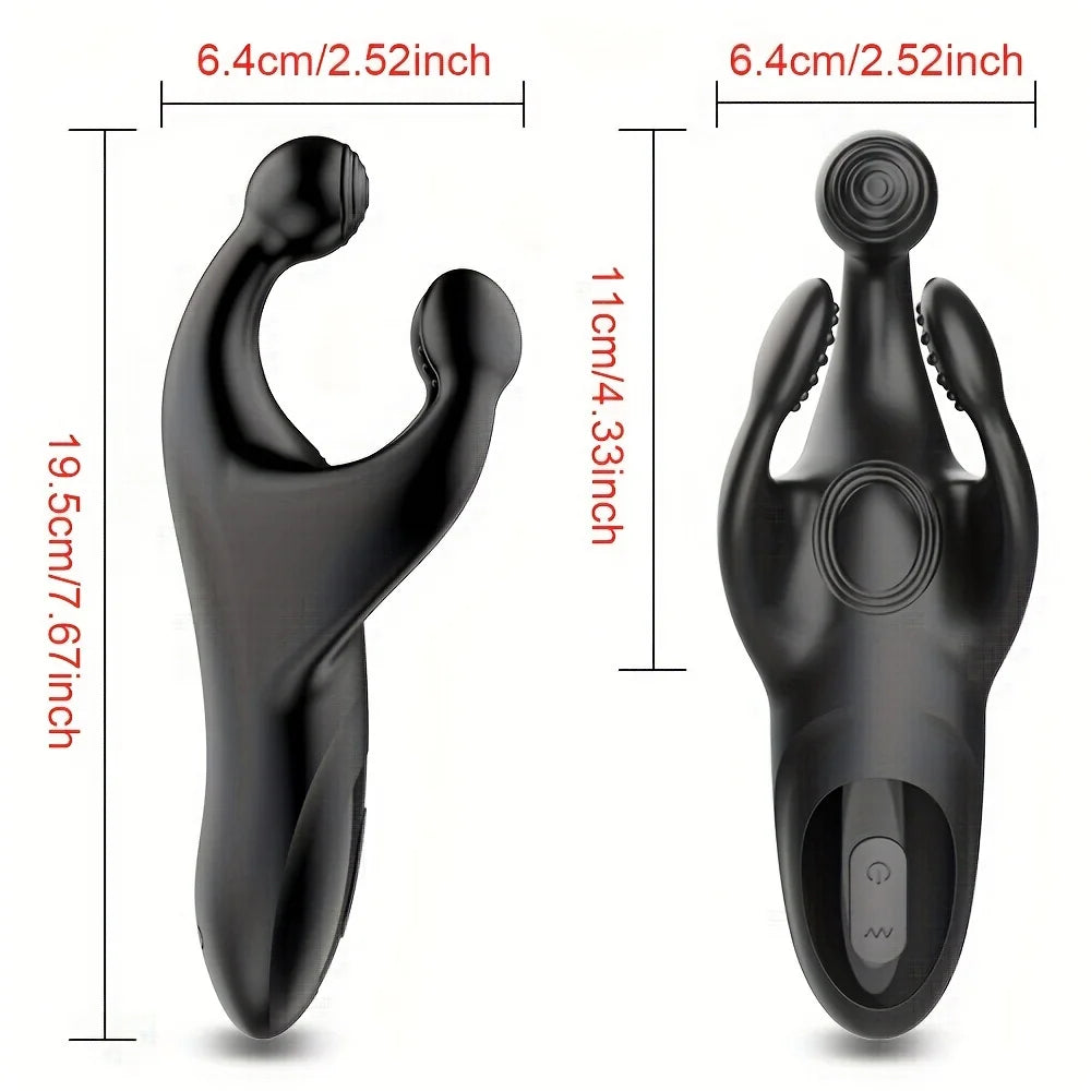 10 Frequency Vibrator for, Men Penis Delay Trainer, Exerciser Vibrating Glans, Stimulator Massager Male Sex Toy Adult Masturbator