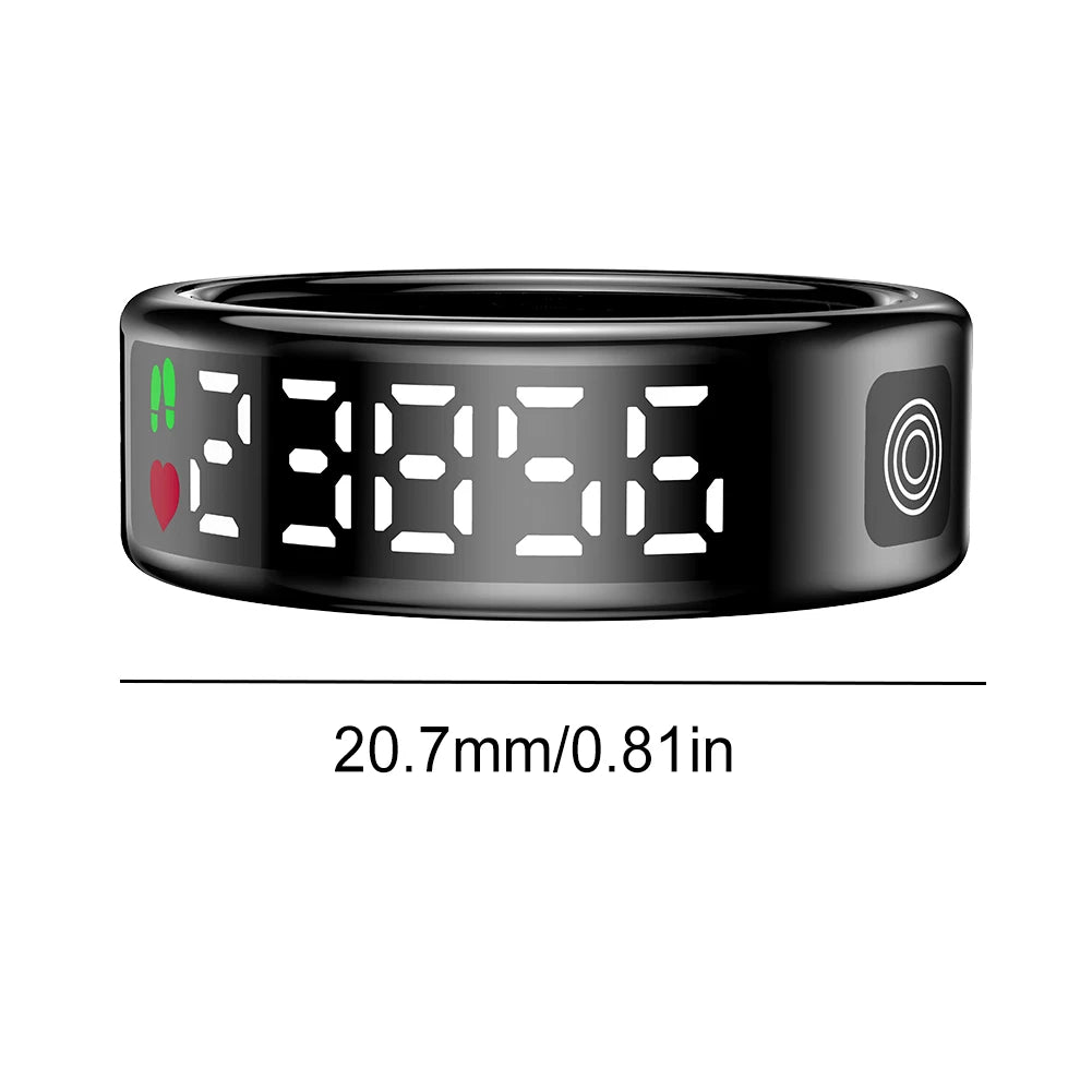 New RS08 Smart Ring 5ATM Waterproof Health Monitor Heart Rate Blood Oxygen Sleep Monitoring Sleep Ring for Men Women for Xiaomi