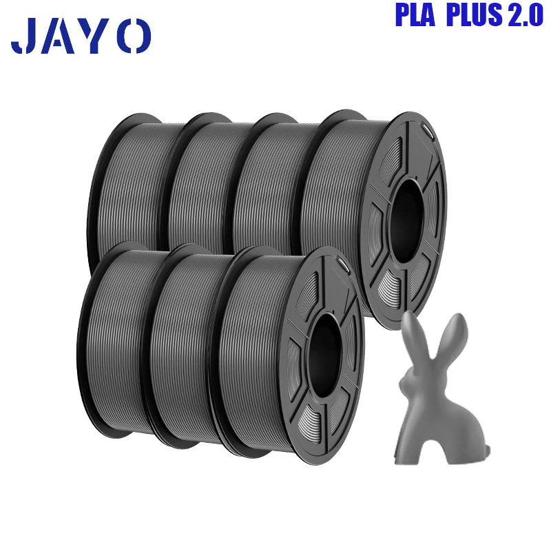 pla plus 2.0 3d printer filaments, 7rolls 1.75mm multi-color 3D printing material for 100% bubble free and FDM 3D printer