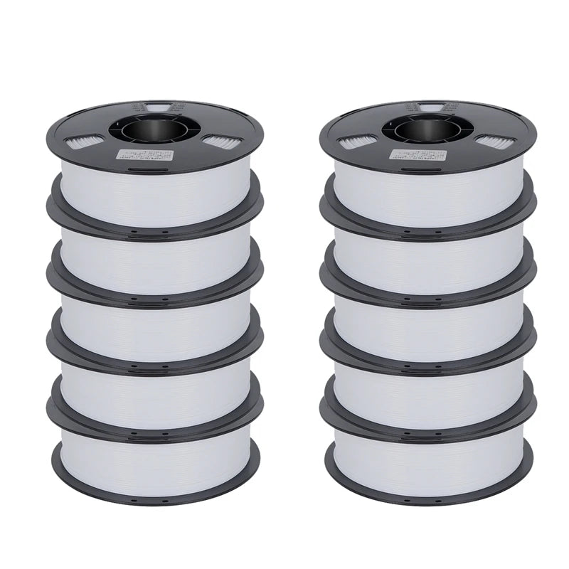 22LBS PETG Filament 3D Printer Filament 10 5 Rolls 1KG 1.75mm Bundle Multicolor Accuracy +/- 0.02mm 10kg 5kg PETG, Plastic Spool