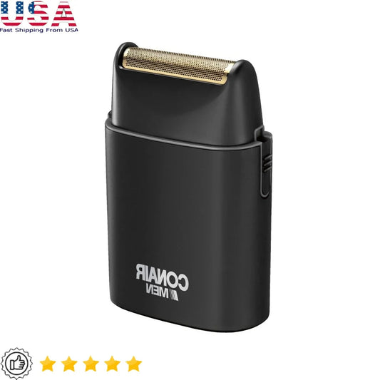 Titanium-Coated Hypoallergenic Foil Shaver, High-Speed Motor 8500 Strokes Battery, Powered Auto-Shutoff, Rinseable Blades Cordless