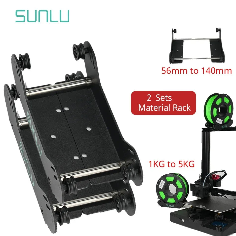 3D Printer Filament Holder, Precision Adjustable 3D Filament Mount Rack Adaptive for 1KG/2KG/5KG Spool