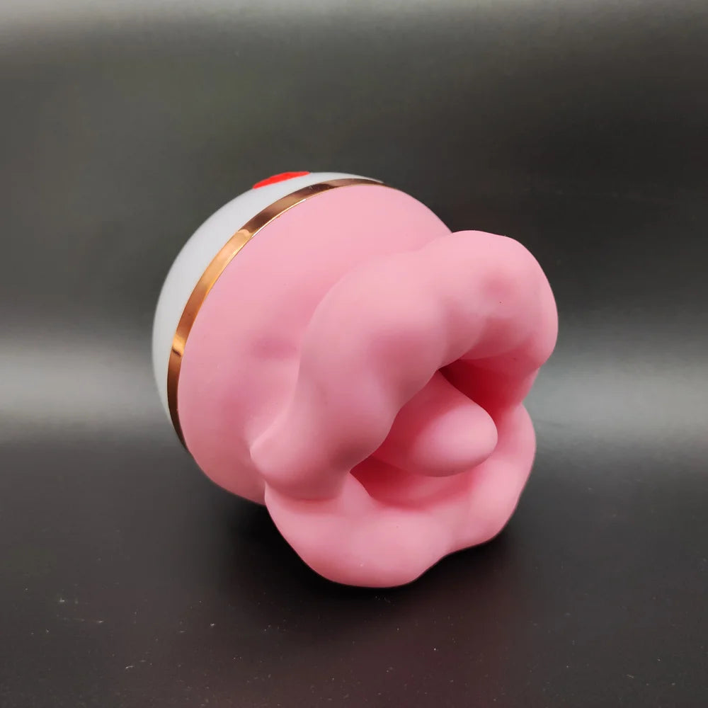 Rose sex toy vibrator, vaginal licking, tongue masturbator, clitoral stimulator, G-spot nipple massager female orgasm adult sex toy