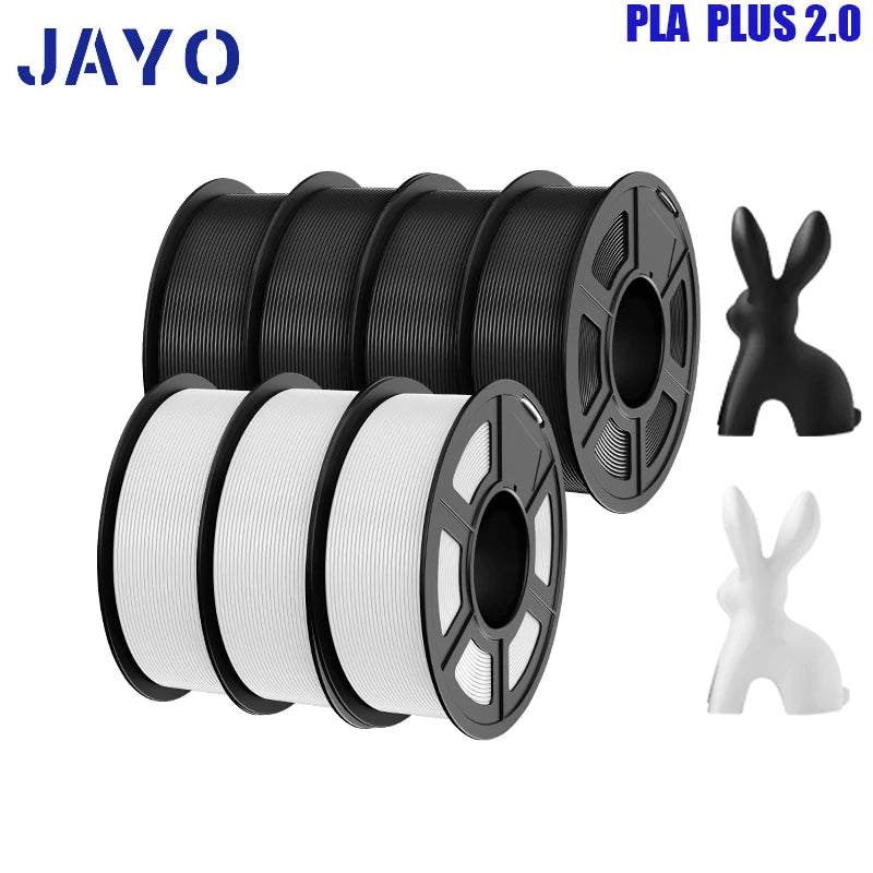 pla plus 2.0 3d printer filaments, 7rolls 1.75mm multi-color 3D printing material for 100% bubble free and FDM 3D printer