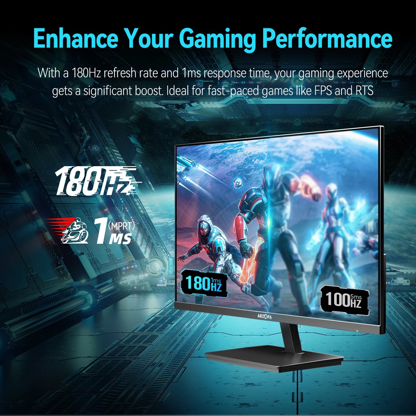 27inch 180Hz 2K FastIPS QHD PC Monitor 1ms FreeSync Gaming monitor,M1RC