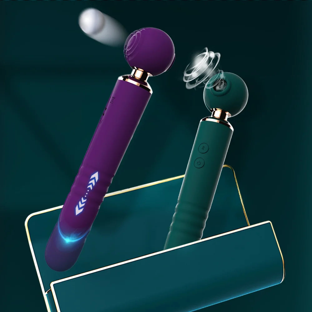 Powerful Av Magic Wand, Vibrators For Women, 3in1 Sex Toys, Telescopic Dildo, G Spot Stimulato,r Tapping Clitoris Sucker And Massager