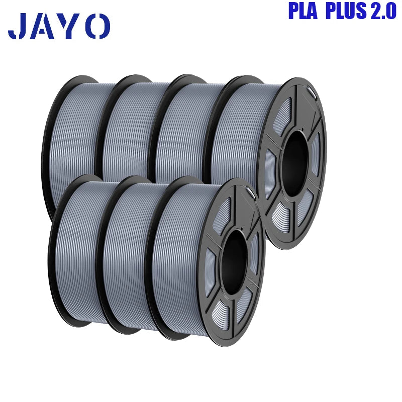 pla plus 2.0 3d printer filaments, 7rolls 1.75mm multi-color 3D printing material for 100% bubble free and FDM 3D printer