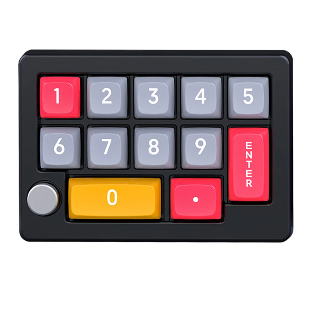 13 Key Macro Programmable Fully Hot Swappable Mechanical Switch 12 RGB Lighting Effects Gaming Mini Keyboard