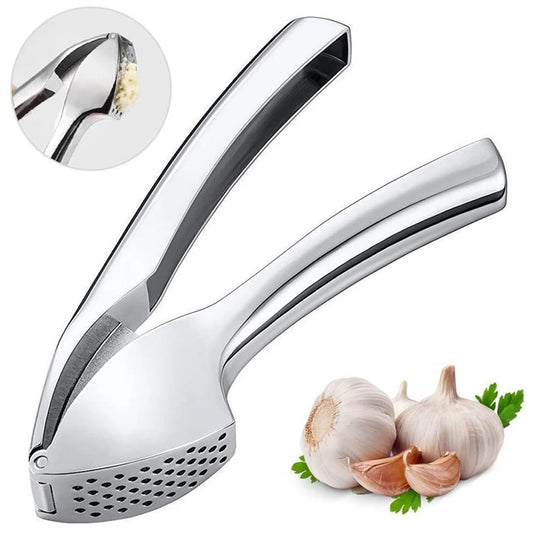 Garlic Crusher Super Easy To Use Garlic Mincer Tool Crush Garlic Effortlessly Garlic Presser with Easy-Squeeze Ergonomic Handle