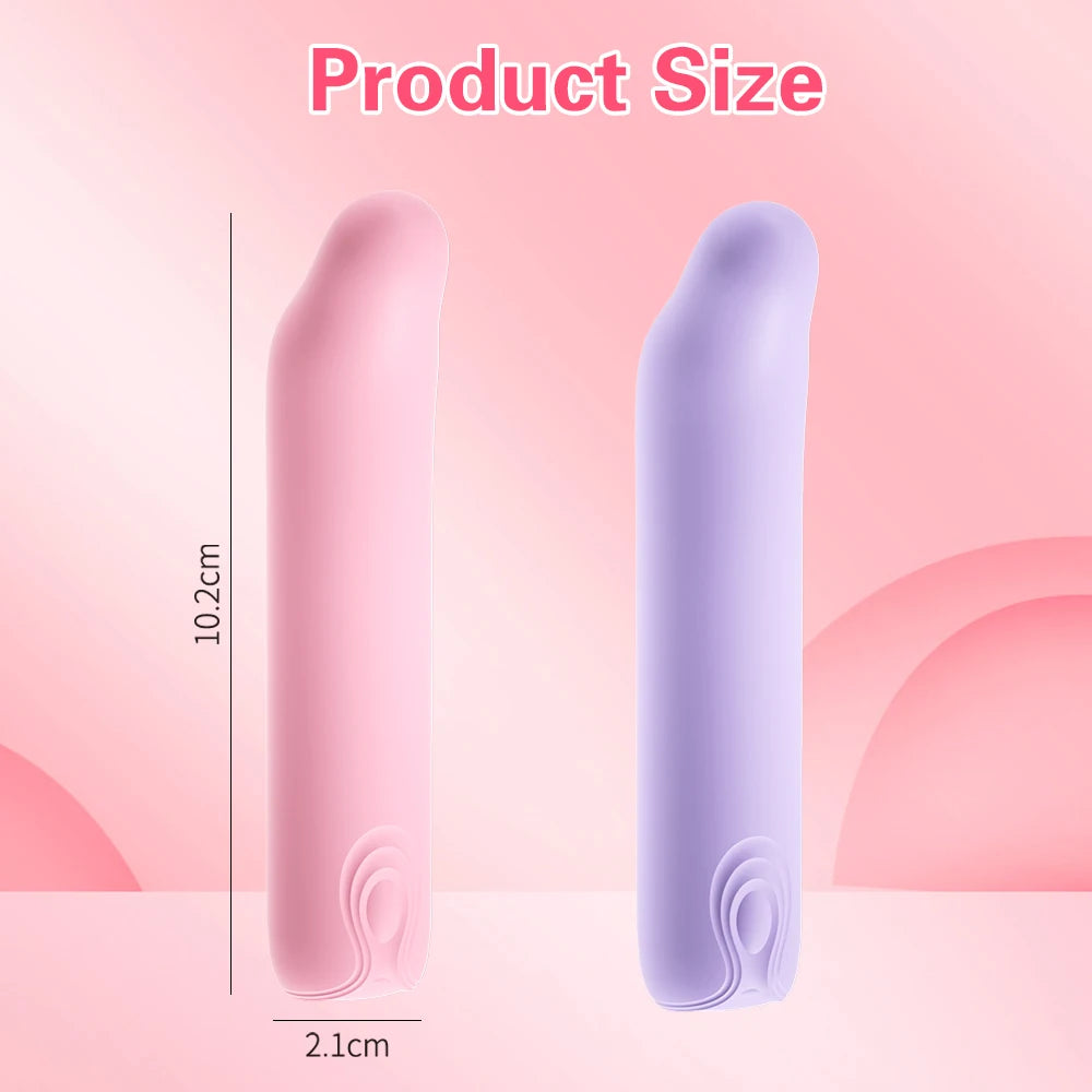 10 Speed Mini Bullet Vibrator for Women, Fast Orgasm Clitoris Stimulator, Rechargeable Female Masturbation Goods, Sex Toy for Adult
