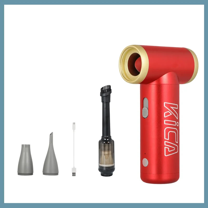 100000RPM Jetfan 2 Air Blower, Portable Turbo Fan, Compressed Air Duster Wireless Computer Keyboard Cleaner for PC Car Camera