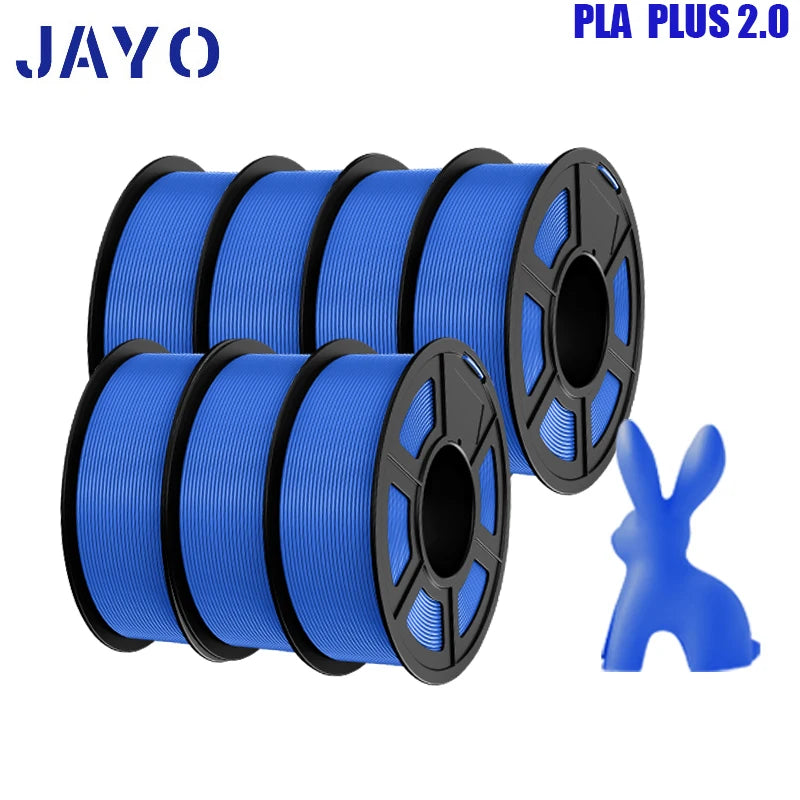 pla plus 2.0 3d printer filaments, 7rolls 1.75mm multi-color 3D printing material for 100% bubble free and FDM 3D printer