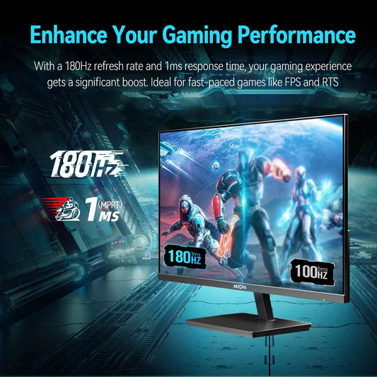 27 inch monitor 180hz gaming monitor QHD 2K Monitor for PC,2560*1400,Fast IPS,with Type-C,Samsung DeX mode,FreeSync