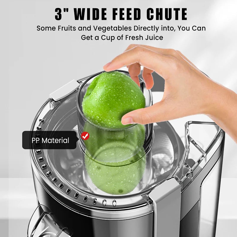 Centrifugal Juicer Machine Compact Automatic Pulp Ejection Electric Citrus Juicer Extractor Machine Fruit Veg Blender