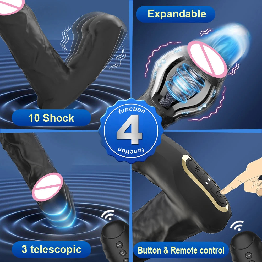Wireless Remote-Control Simulation, Dildo Vibration, Massager Female Clitoris, G point, Anal Stimulation Adult Sex Toy for Women