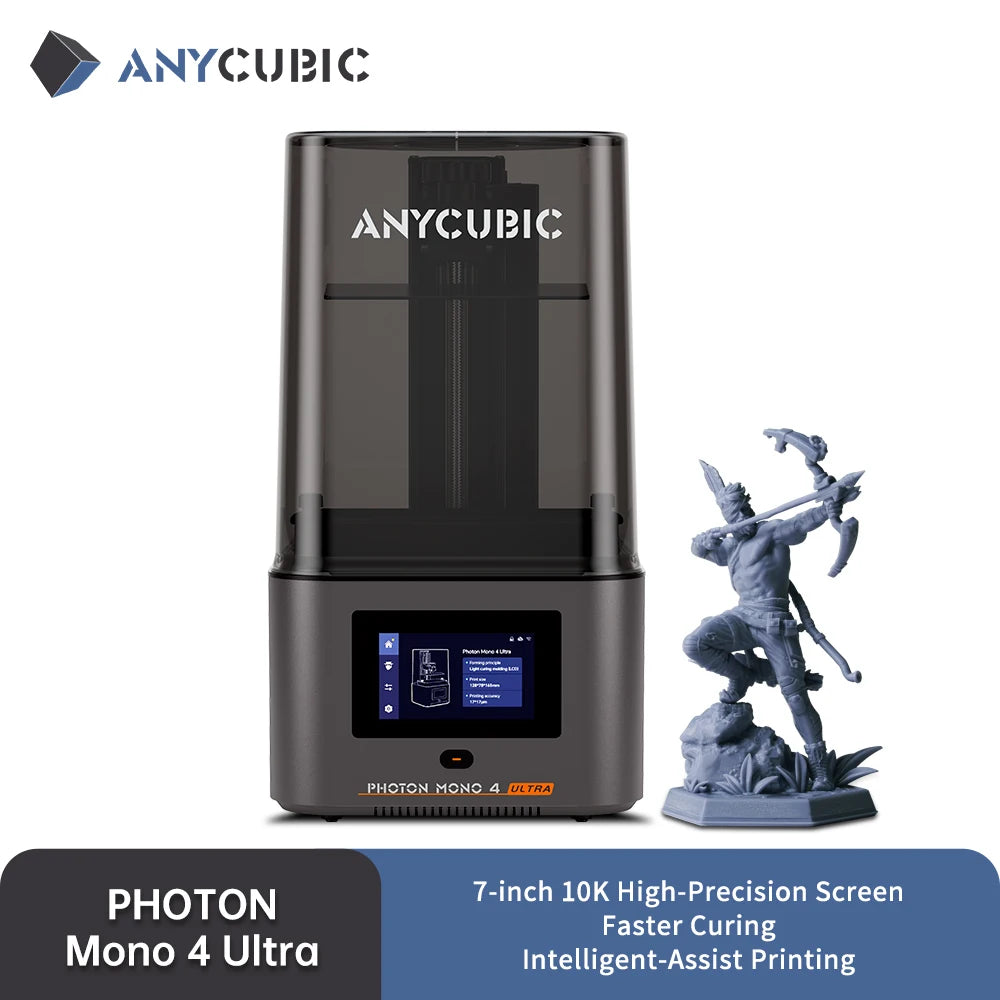 Photon Mono 4 Ultra 7 Inch 10K LCD 3D Printers High Speed UV Resin 3D Printer Printing Size  236mm*231mm*430mm 2.2L