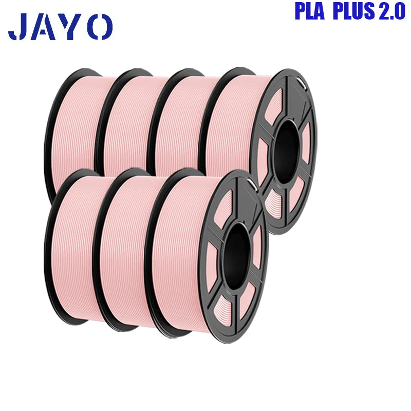 pla plus 2.0 3d printer filaments, 7rolls 1.75mm multi-color 3D printing material for 100% bubble free and FDM 3D printer