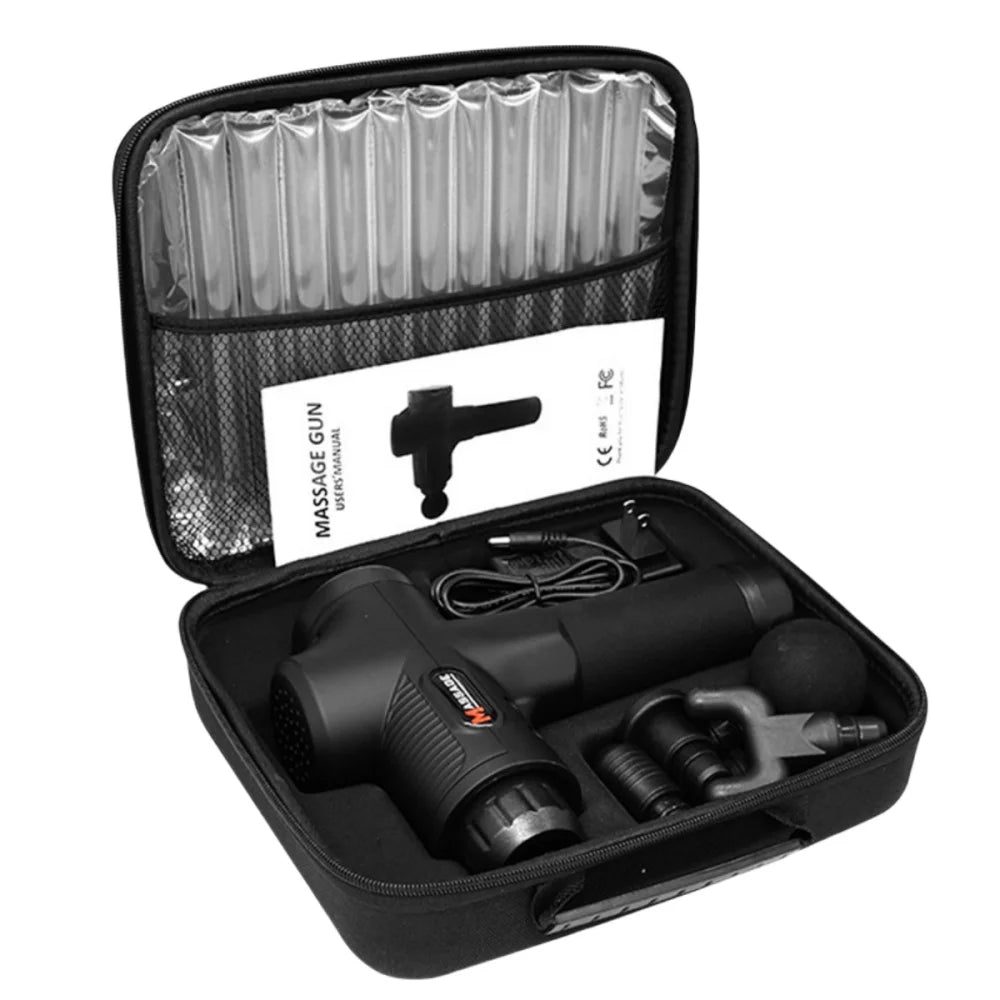 Brushless Motor Massage Gun - Deep Tissue Therapy for Gym, Yoga & Post-Workout Muscle Recovery