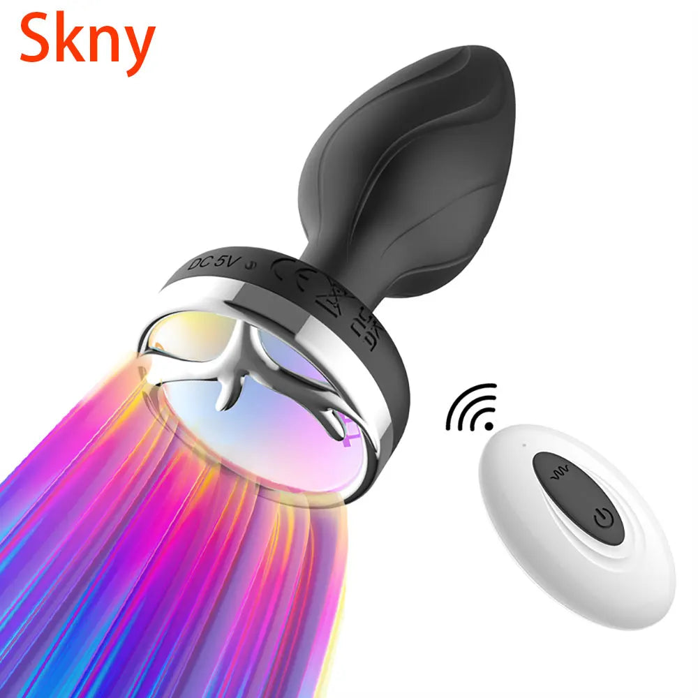 Anal Plug, Vibrator Dildo Butt Plug, Adult Sex Toys, Remote Control Vibration, Men Prostate Massager, Vibrating Butt plug for Female