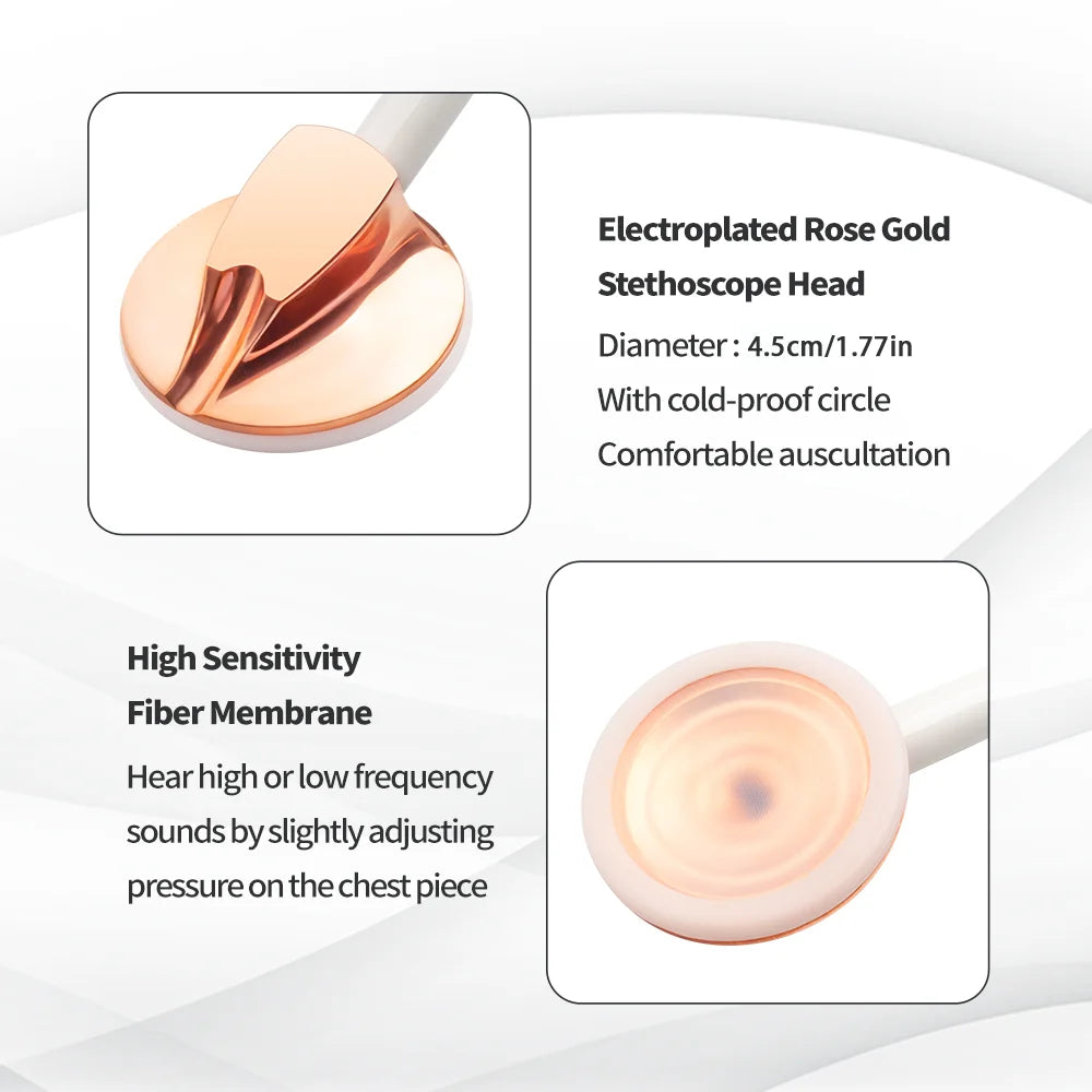 Professional Medical Single Head DoctorStethoscope Medical Equipment Device Heart Lung Cardiology Stethoscopes Nurse Student Vet