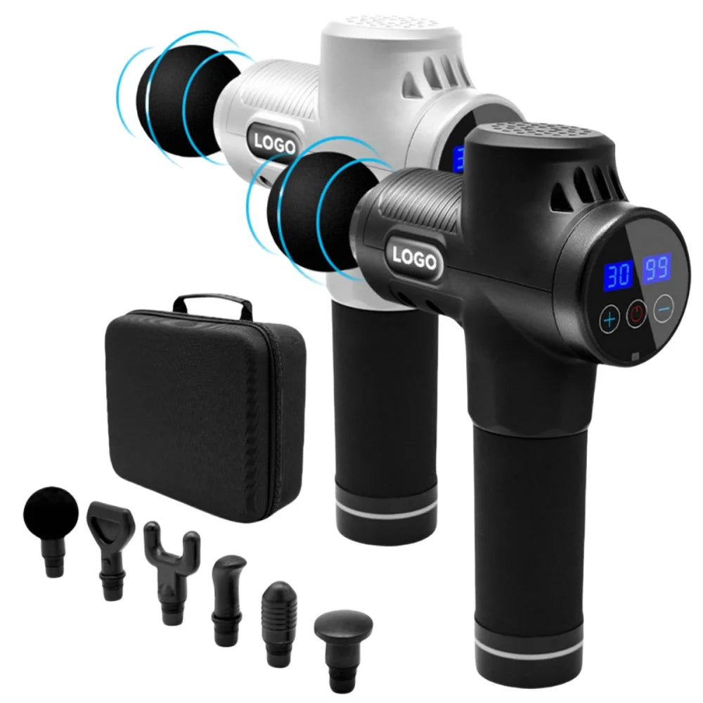 Brushless Motor Massage Gun - Deep Tissue Therapy for Gym, Yoga & Post-Workout Muscle Recovery