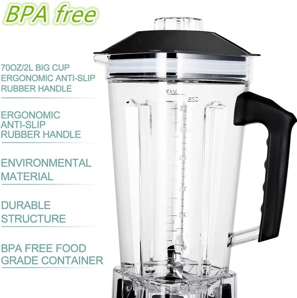 Professional Countertop Blender for home and commercial use, 2200W High Speed Smoothie Blender for Shakes and Smoothies