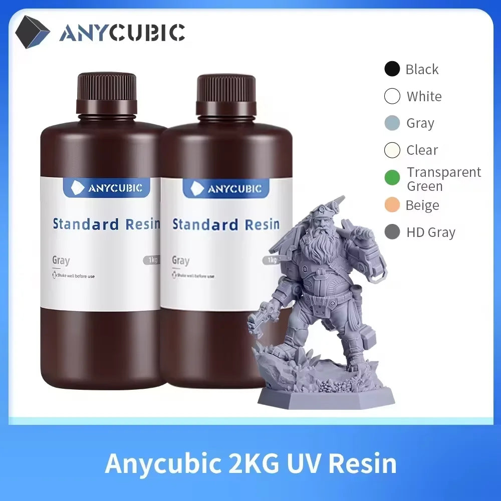 UV Resin for 3D Printer, Liquid Photopolymer 405nm, Standard Resin 3D Printer, Printing Materials For LCD Photon Mono