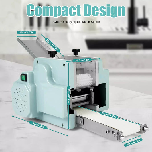 Commercial Auto Dumpling Skin Machine - 40pcs/Min Wrapper Maker, 3.15” Ravioli Mold