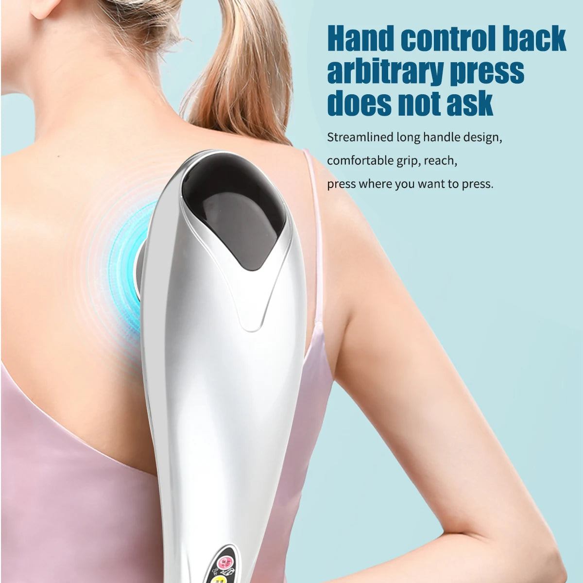 Electric Dolphin Back Vibration Infrared Stick Cervical Body muscle Massage Hammer