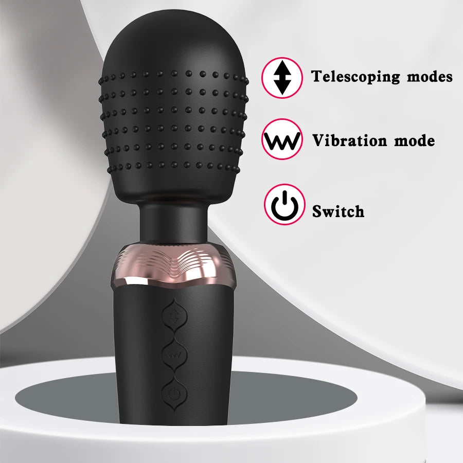 Powerful 3 motors, fast Thrusting and Dildos, Vibrator silicone large size Wand, G-Spot Massager Sex Toy For Couple  Stimulator