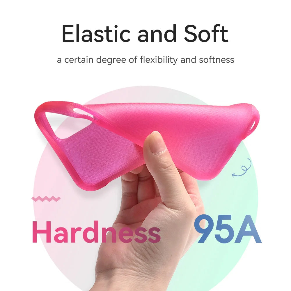 Flexible TPU Filament 1.75mm,TPU 95A 3D Printer Filament 1KG 2.2 LBS Spool 3D Printing Material TPU 95A  For 3D Printers