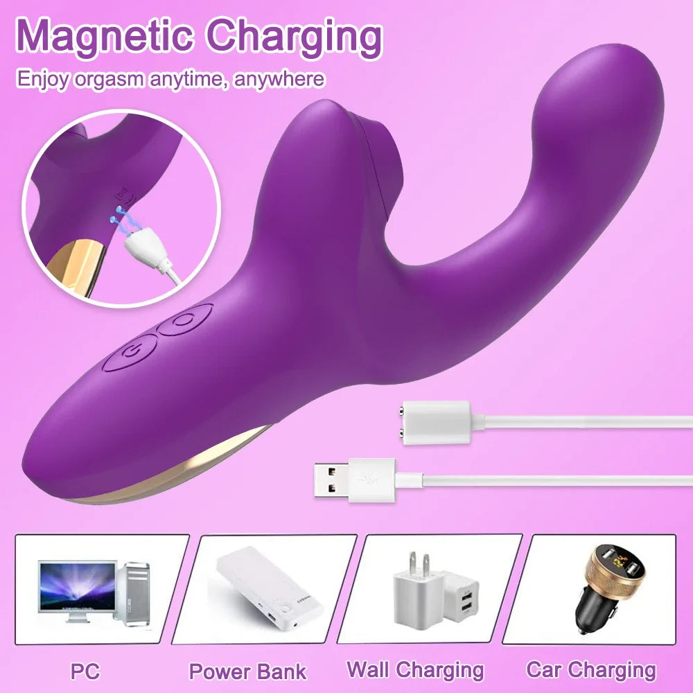 Sex Toy G Spot, Sucking Vibrator for Women, Clitoris Stimulator Vibration Dildo Vibrator Penetration Vagina Vibrator Toys