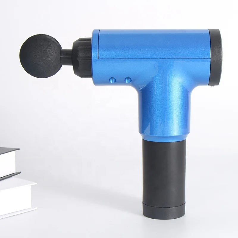 Electric Fascial Massage Gun, Muscle Massager For Pain 6 Adjustable Levels 4 Massage Heads, Neck And Back Massager