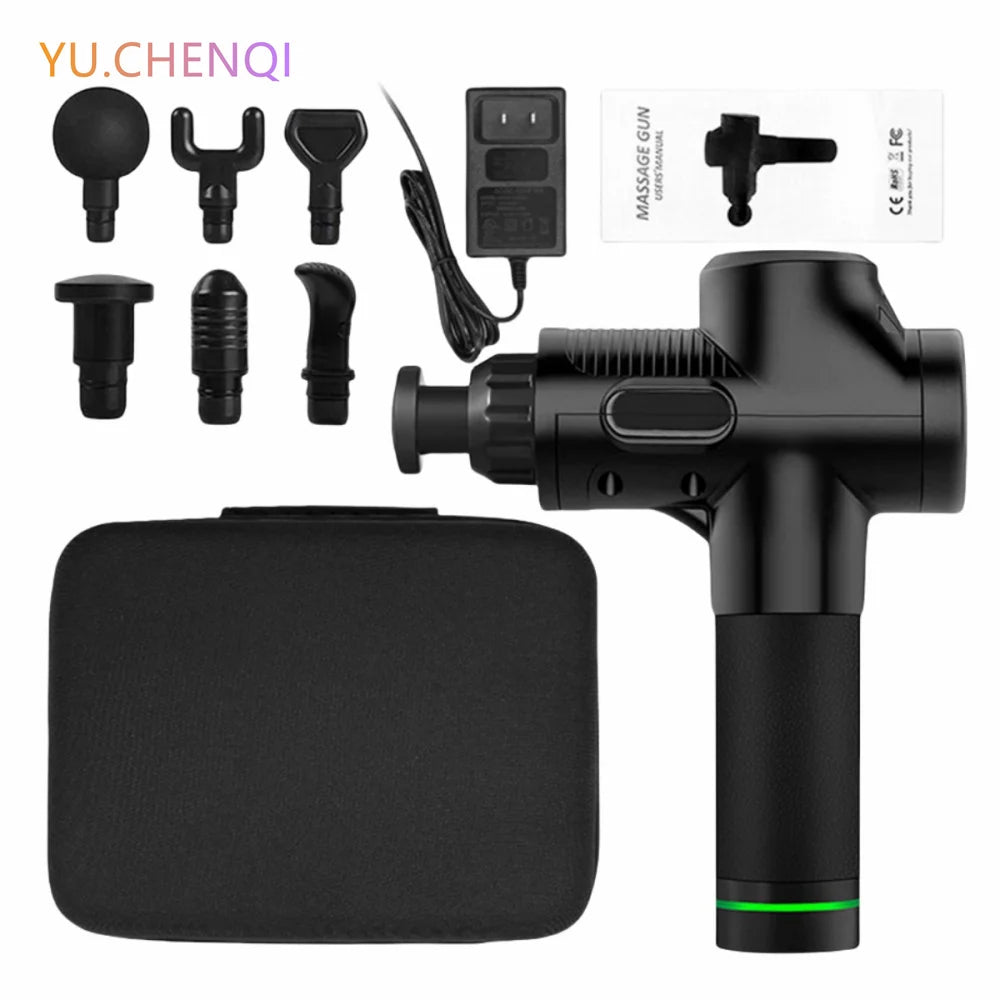 Brushless Motor Massage Gun - Deep Tissue Therapy for Gym, Yoga & Post-Workout Muscle Recovery