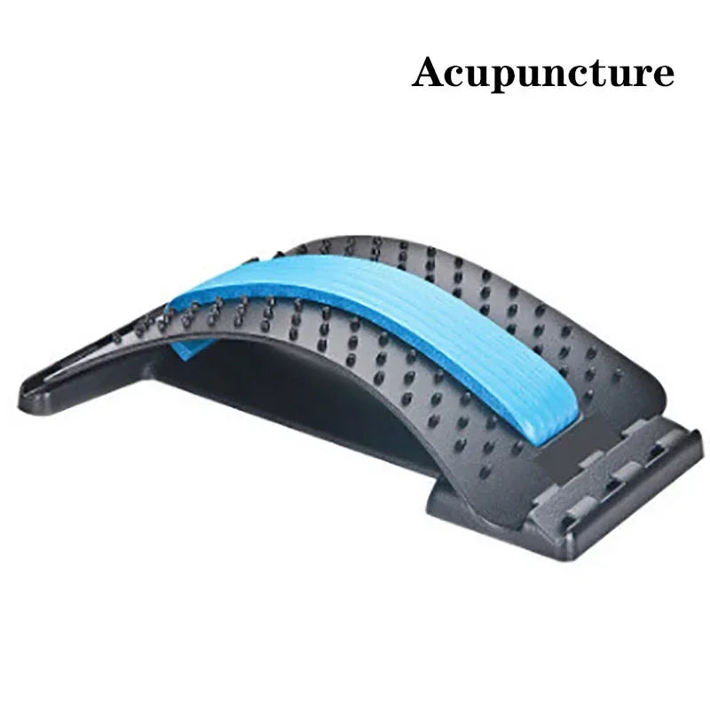 Back Massager, Magnetotherapy, Multi-Level Adjustable Stretcher Waist Neck Fitness Lumbar Cervical Spine Support Pain Relief