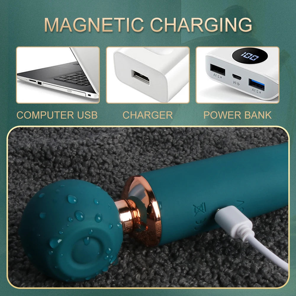 Powerful Av Magic Wand, Vibrators For Women, 3in1 Sex Toys, Telescopic Dildo, G Spot Stimulato,r Tapping Clitoris Sucker And Massager