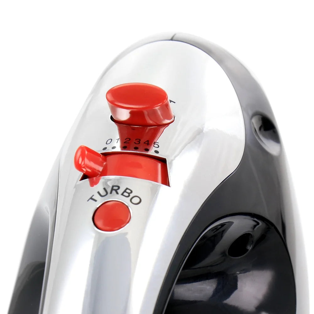 200 Watt Stand Mixer, Hand Mixer with Mixing Bowl, Ergonomic Handle, 5 Speed, Interchangeable Beaters Dough Hooks Dishwasher Safe